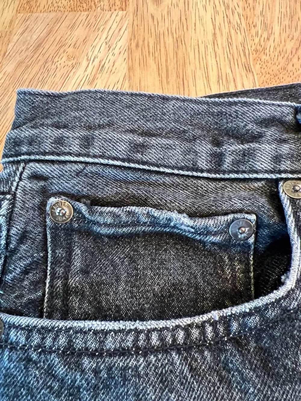 AGOLDE Fran 100% Cotton Washed Black Jeans size 28 - Picture 8 of 15